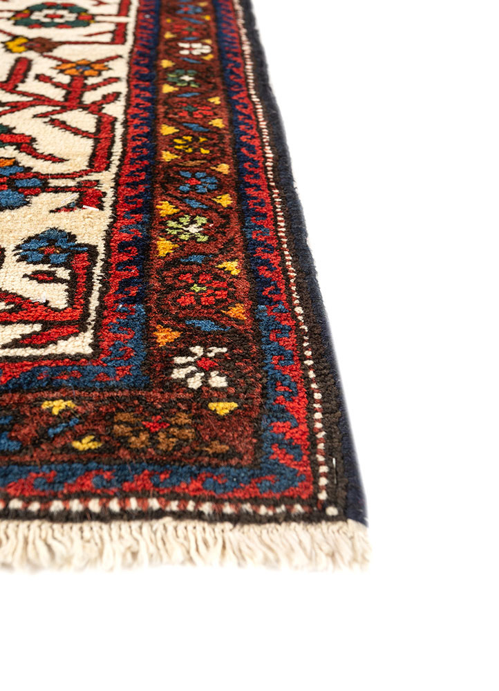 kiaan blue wool hand knotted Rug - Corner