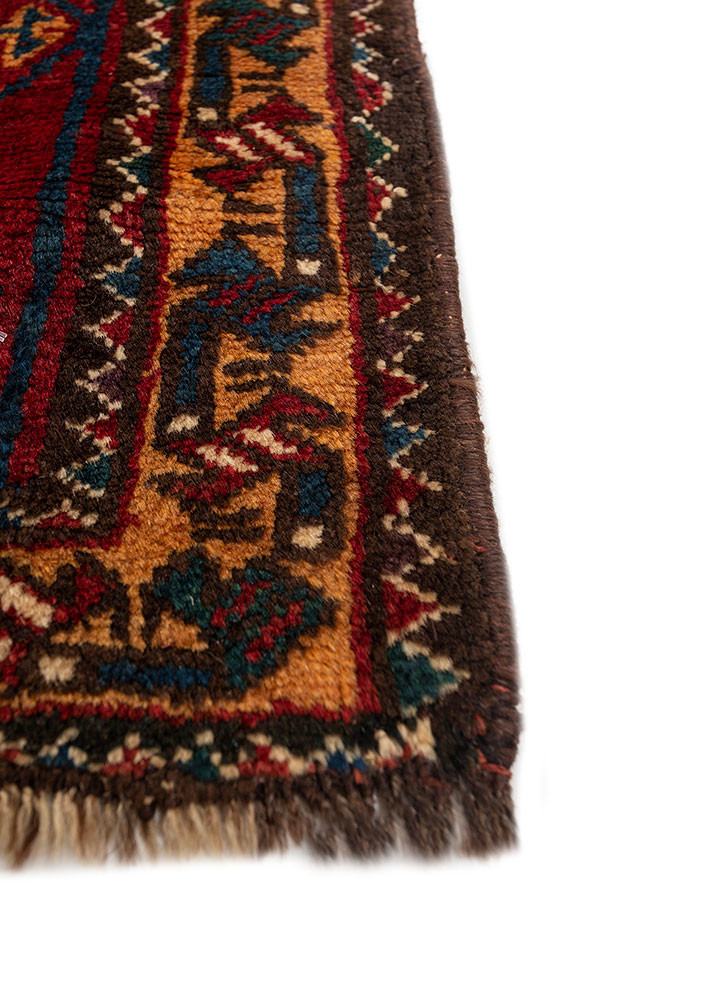 aalam blue wool hand knotted Rug - Corner aalam blue wool hand knotted Rug - Corner