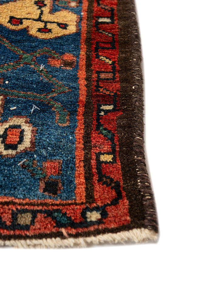 aalam beige and brown wool hand knotted Rug - Corner aalam beige and brown wool hand knotted Rug - Corner