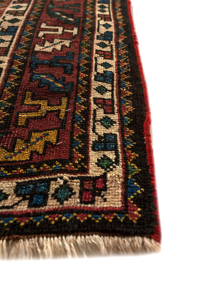 aalam blue wool hand knotted Rug - Corner aalam blue wool hand knotted Rug - Corner