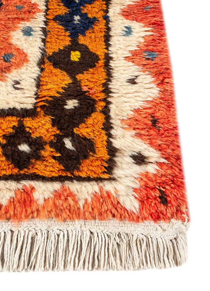 nuray blue wool hand knotted Rug - Corner nuray blue wool hand knotted Rug - Corner