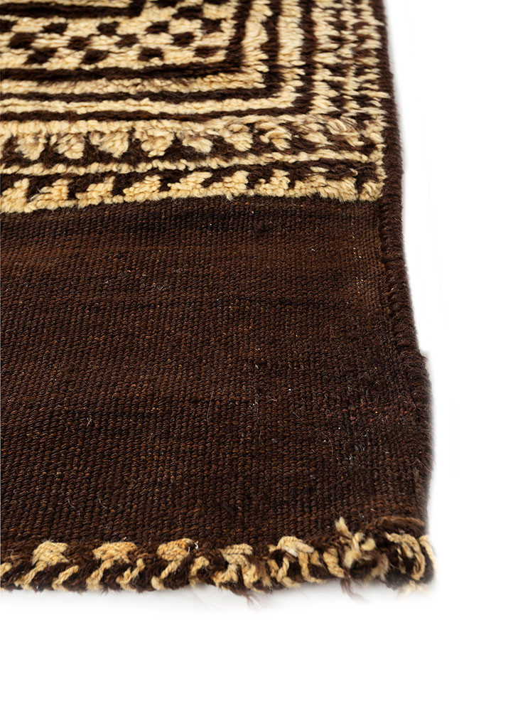 zuri beige and brown wool hand knotted Rug - Corner zuri beige and brown wool hand knotted Rug - Corner