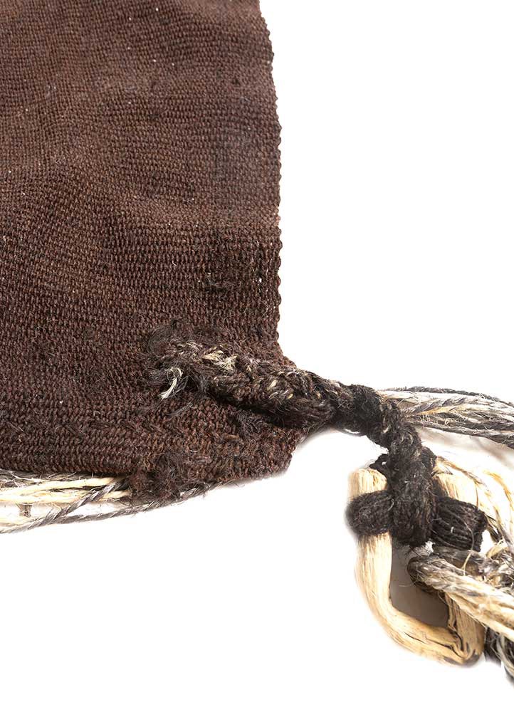 lacuna grey and black jute and hemp hand knotted Rug - Corner lacuna grey and black jute and hemp hand knotted Rug - Corner