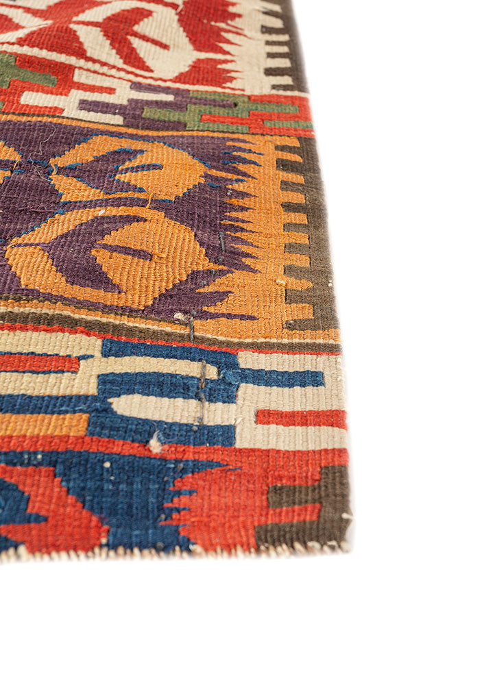 nayaab ivory wool flat weaves Rug - Corner nayaab ivory wool flat weaves Rug - Corner