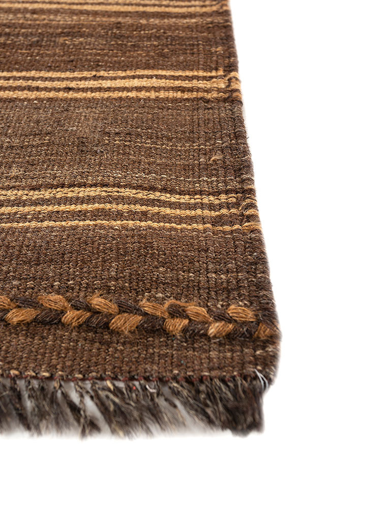 nayaab beige and brown wool flat weaves Rug - Corner nayaab beige and brown wool flat weaves Rug - Corner