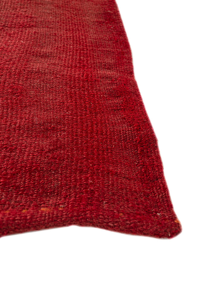 nayaab red and orange wool flat weaves Rug - Corner nayaab red and orange wool flat weaves Rug - Corner