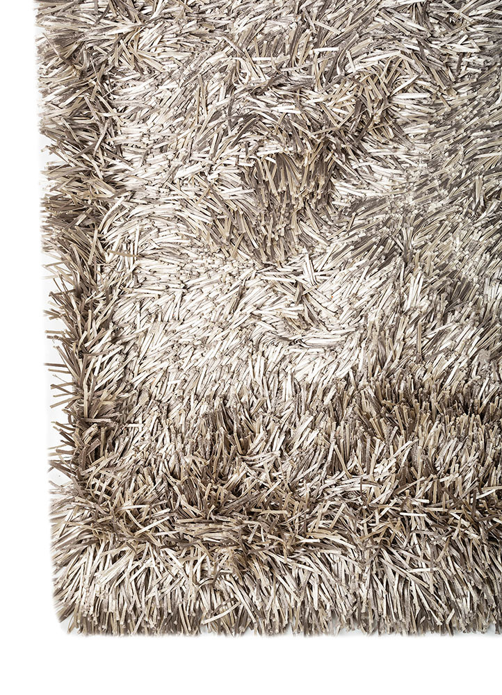 basis grey and black polyester hand loom Rug - Corner basis grey and black polyester hand loom Rug - Corner