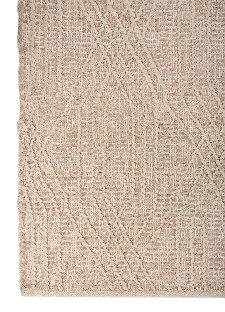 nomadic threads beige and brown jute and hemp flat weaves Rug - Corner nomadic threads beige and brown jute and hemp flat weaves Rug - Corner