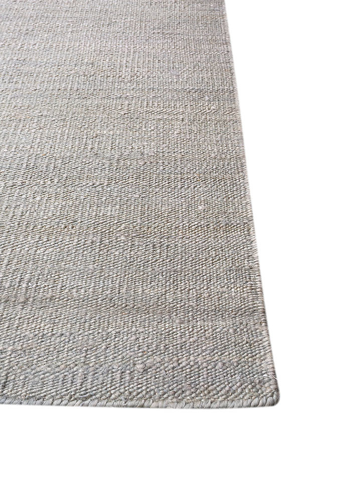 abrash beige and brown jute and hemp flat weaves Rug - Corner
