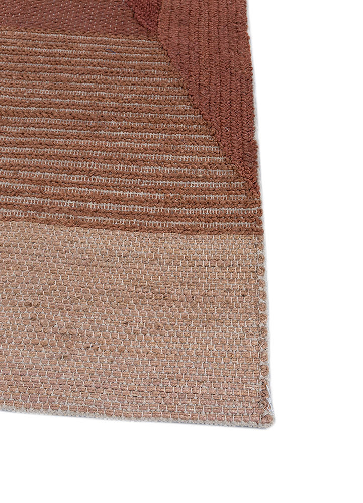 daaira red and orange jute and hemp flat weaves Rug - Corner daaira red and orange jute and hemp flat weaves Rug - Corner