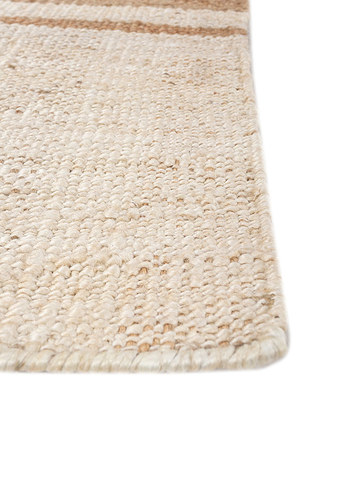 nomadic threads beige and brown jute and hemp flat weaves Rug - Corner nomadic threads beige and brown jute and hemp flat weaves Rug - Corner