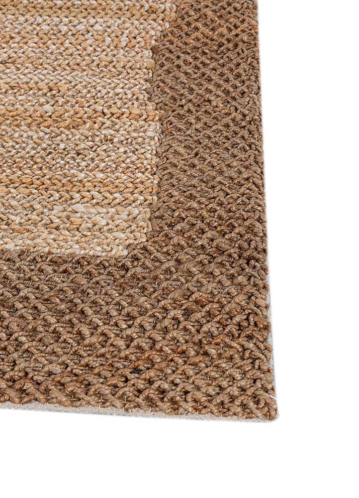 nomadic threads beige and brown jute and hemp flat weaves Rug - Corner nomadic threads beige and brown jute and hemp flat weaves Rug - Corner