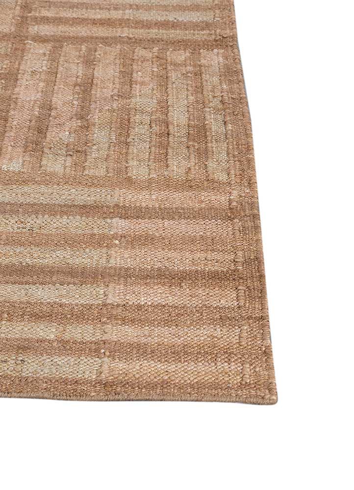 nomadic threads beige and brown jute and hemp flat weaves Rug - Corner