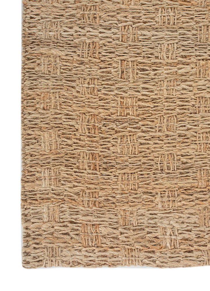 nomadic threads beige and brown jute and hemp flat weaves Rug - Corner nomadic threads beige and brown jute and hemp flat weaves Rug - Corner