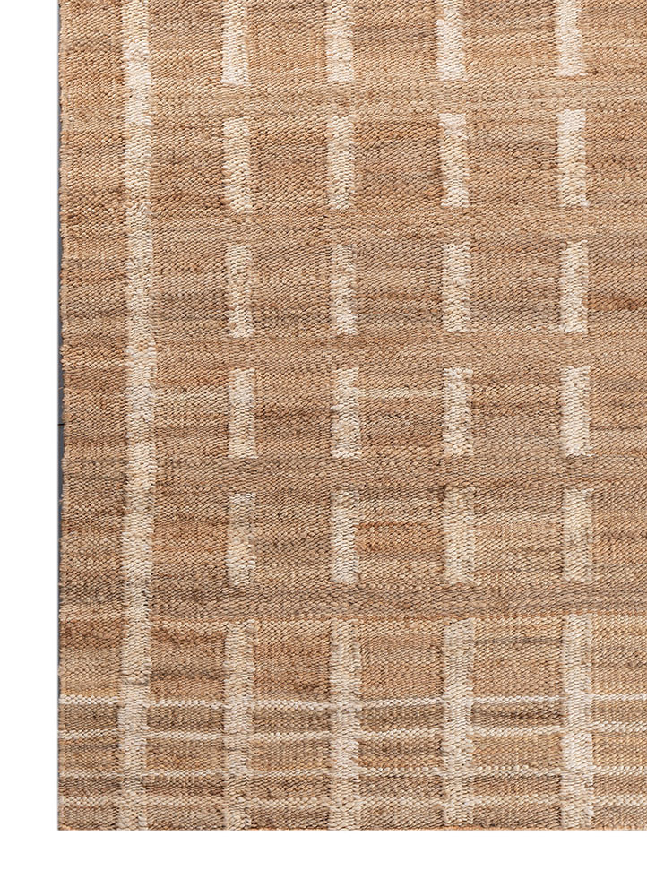 nomadic threads beige and brown jute and hemp flat weaves Rug - Corner nomadic threads beige and brown jute and hemp flat weaves Rug - Corner