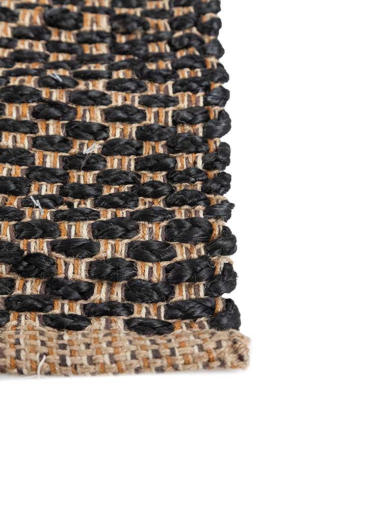 nomadic threads beige and brown jute and hemp flat weaves Rug - Corner nomadic threads beige and brown jute and hemp flat weaves Rug - Corner