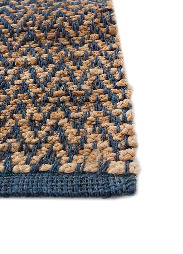 nomadic threads beige and brown jute and hemp flat weaves Rug - Corner nomadic threads beige and brown jute and hemp flat weaves Rug - Corner