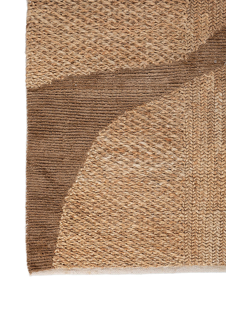 nomadic threads beige and brown jute and hemp flat weaves Rug - Corner nomadic threads beige and brown jute and hemp flat weaves Rug - Corner