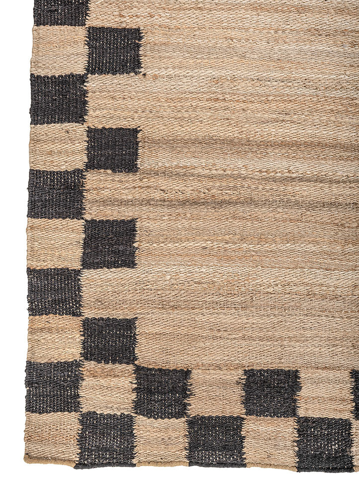 nomadic threads beige and brown jute and hemp flat weaves Rug - Corner nomadic threads beige and brown jute and hemp flat weaves Rug - Corner