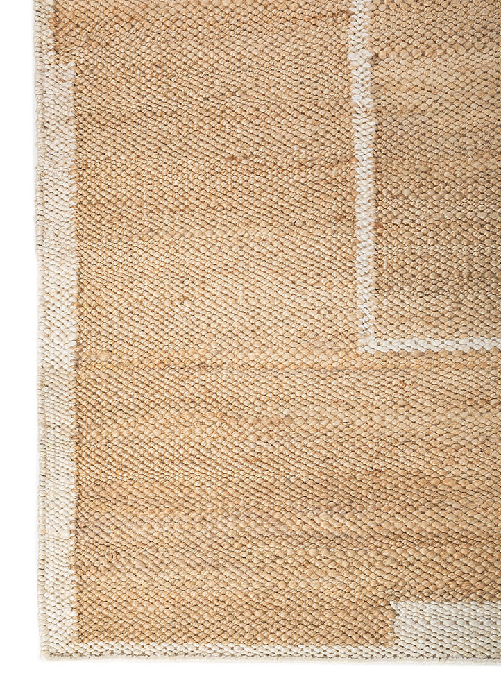 nomadic threads beige and brown jute and hemp flat weaves Rug - Corner