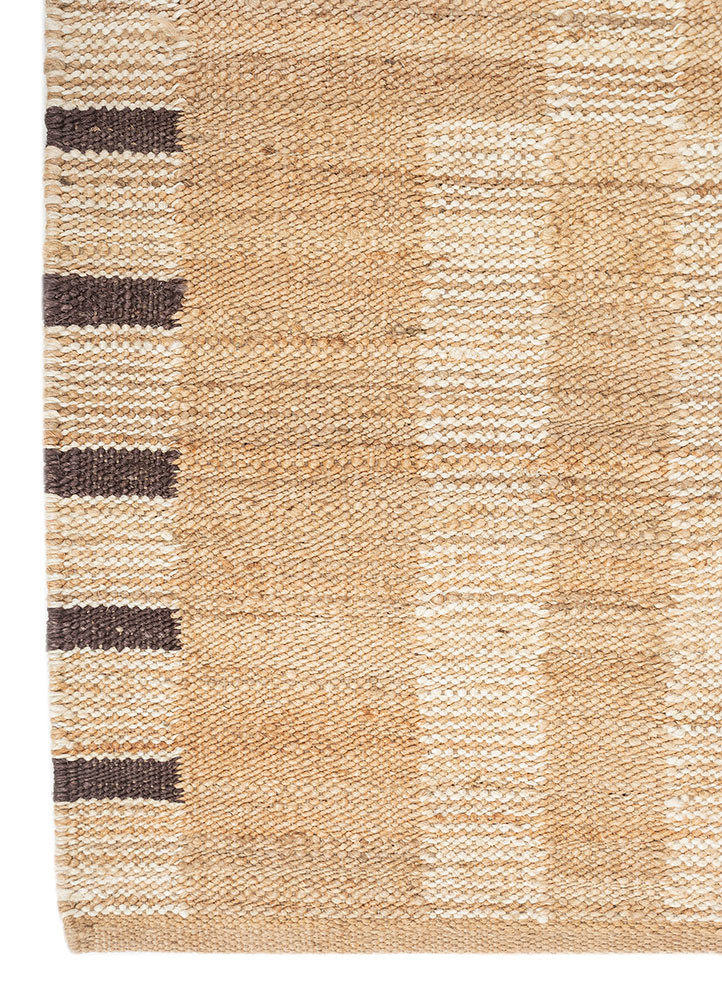 nomadic threads beige and brown jute and hemp flat weaves Rug - Corner nomadic threads beige and brown jute and hemp flat weaves Rug - Corner