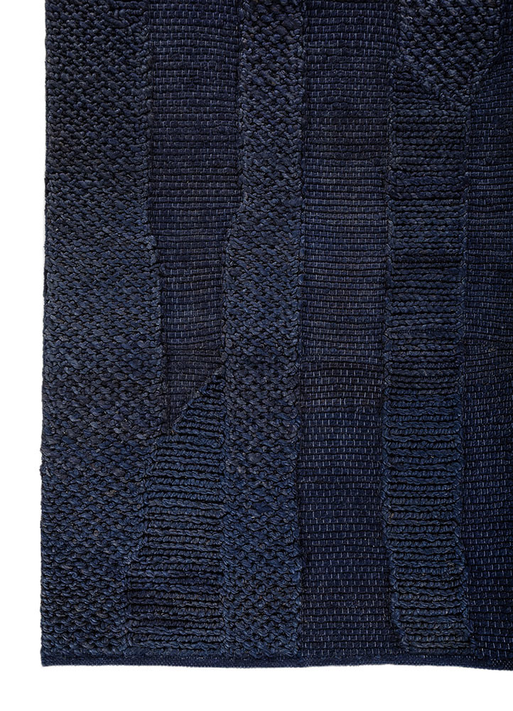 nomadic threads blue jute and hemp flat weaves Rug - Corner nomadic threads blue jute and hemp flat weaves Rug - Corner