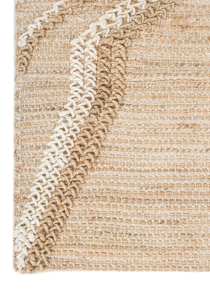 nomadic threads ivory jute and hemp flat weaves Rug - Corner