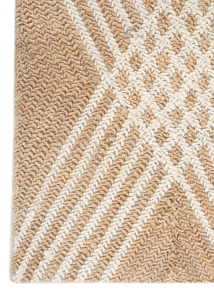 nomadic threads beige and brown jute and hemp flat weaves Rug - Corner nomadic threads beige and brown jute and hemp flat weaves Rug - Corner