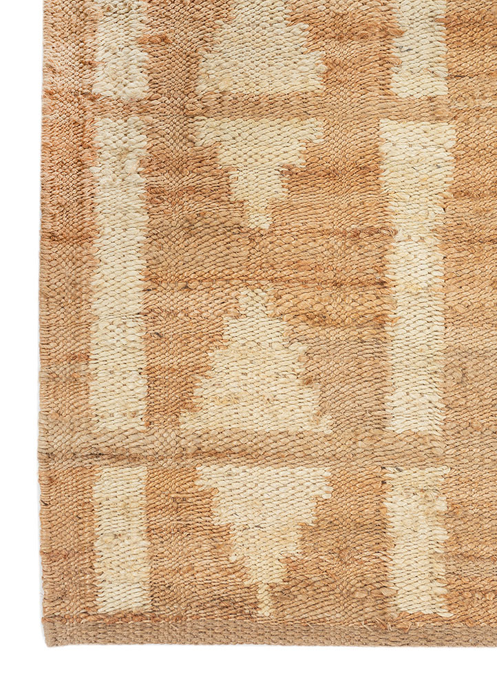 nomadic threads beige and brown jute and hemp flat weaves Rug - Corner nomadic threads beige and brown jute and hemp flat weaves Rug - Corner