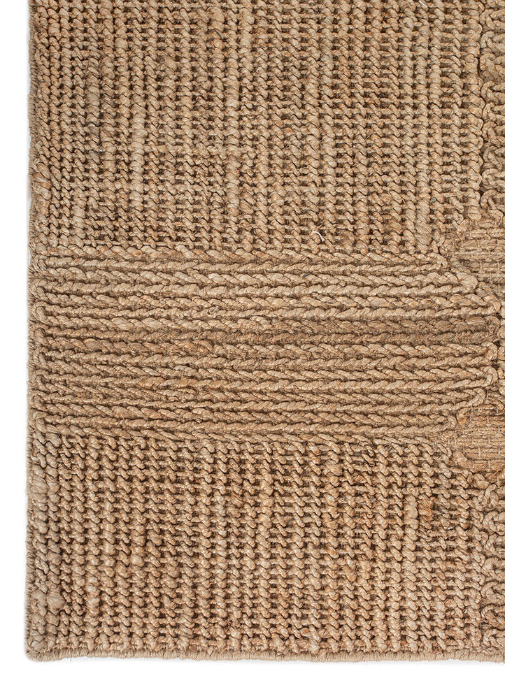 nomadic threads beige and brown jute and hemp flat weaves Rug - Corner nomadic threads beige and brown jute and hemp flat weaves Rug - Corner