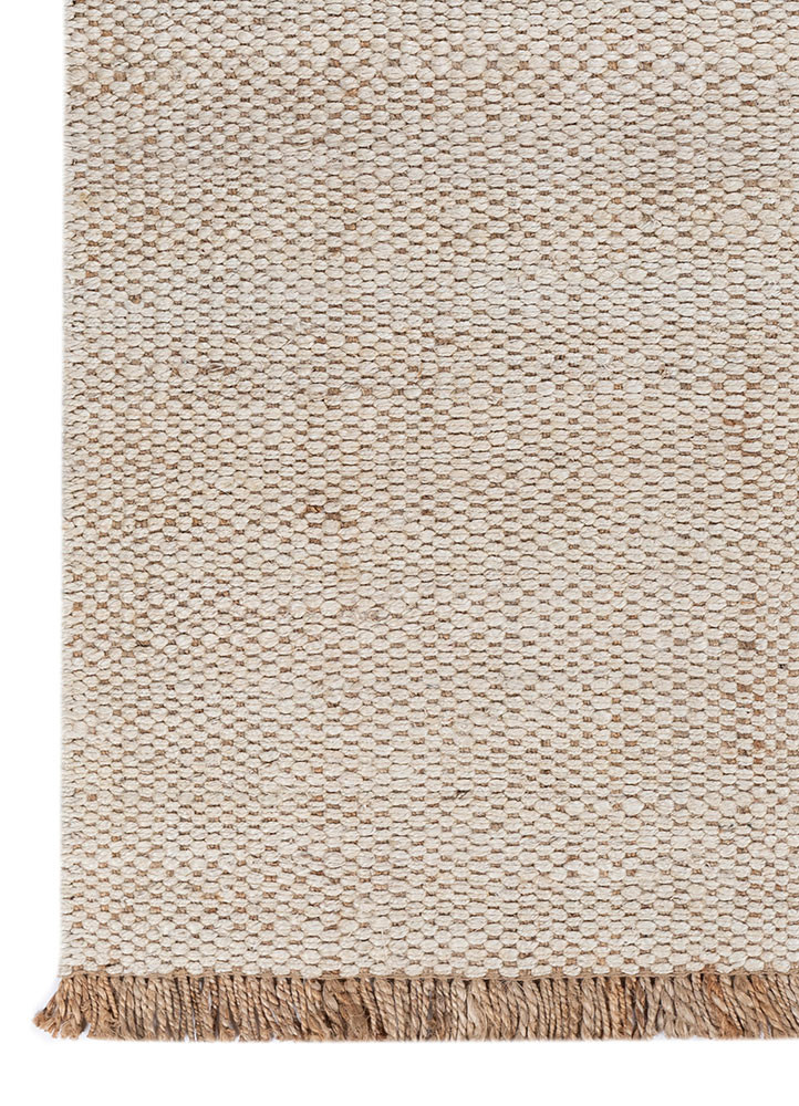 aprezo beige and brown jute and hemp flat weaves Rug - Corner aprezo beige and brown jute and hemp flat weaves Rug - Corner