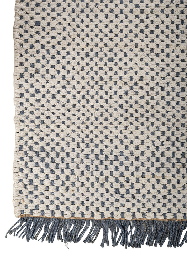 nomadic threads blue jute and hemp flat weaves Rug - Corner