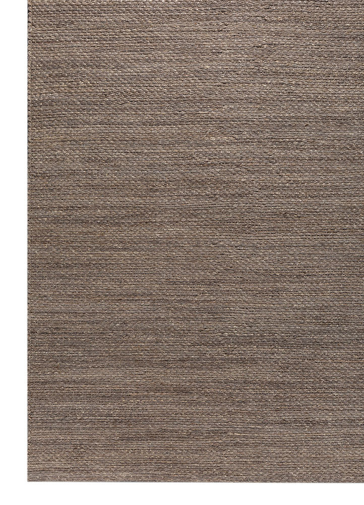 nomadic threads grey and black jute and hemp flat weaves Rug - Corner
