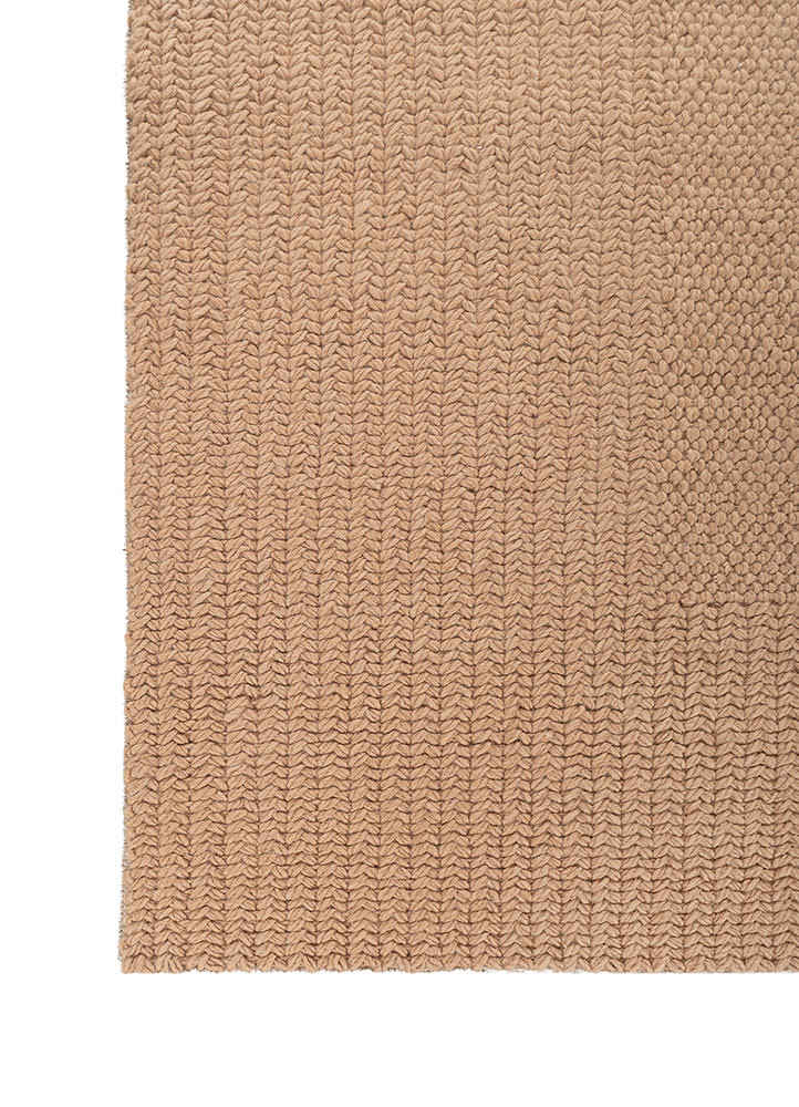 aprezo beige and brown wool flat weaves Rug - Corner aprezo beige and brown wool flat weaves Rug - Corner
