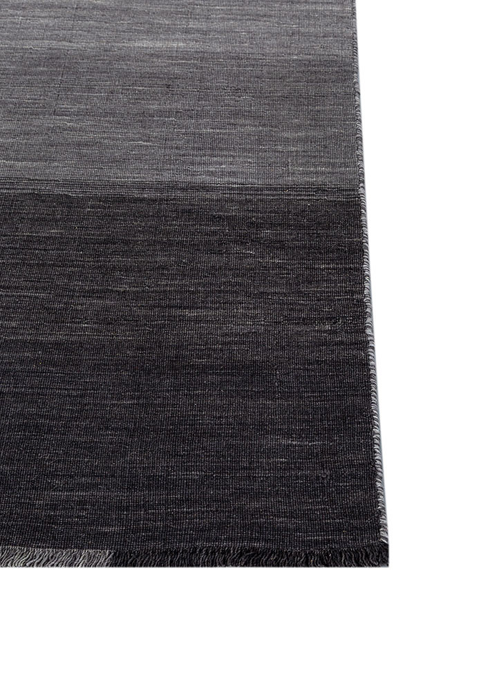 tesoro grey and black wool hand loom Rug - Corner tesoro grey and black wool hand loom Rug - Corner