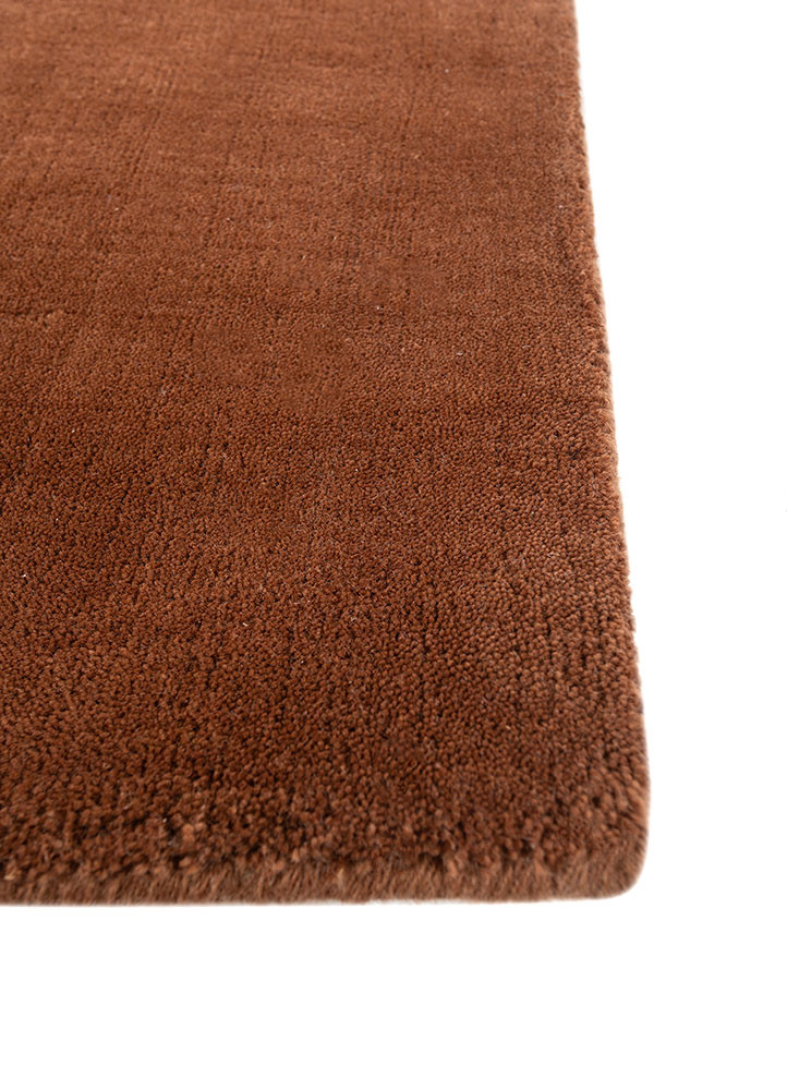 aprezo red and orange wool hand loom Rug - Corner aprezo red and orange wool hand loom Rug - Corner