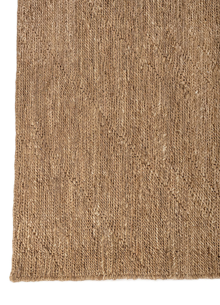 hula beige and brown jute and hemp hand knotted Rug - Corner hula beige and brown jute and hemp hand knotted Rug - Corner