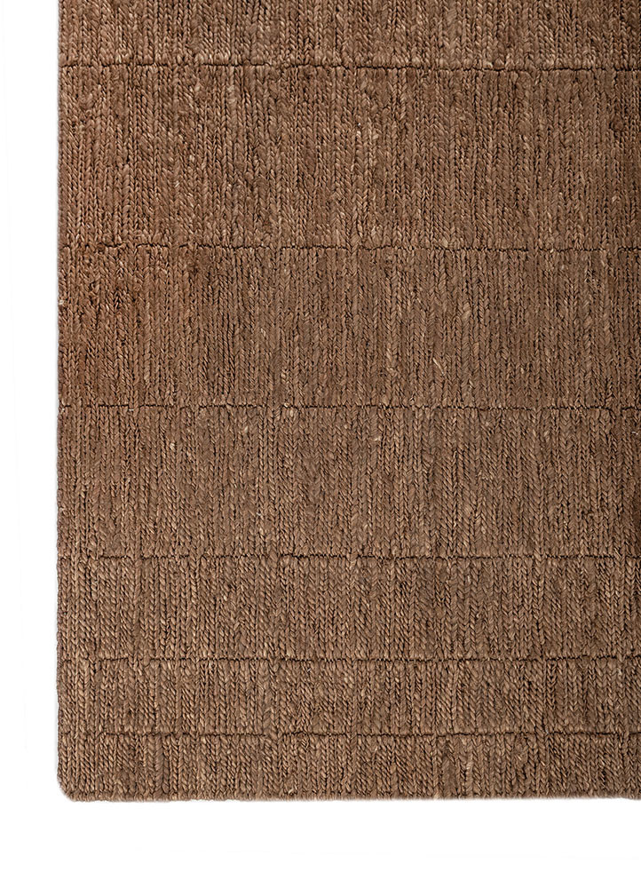 nomadic threads beige and brown jute and hemp hand knotted Rug - Corner nomadic threads beige and brown jute and hemp hand knotted Rug - Corner