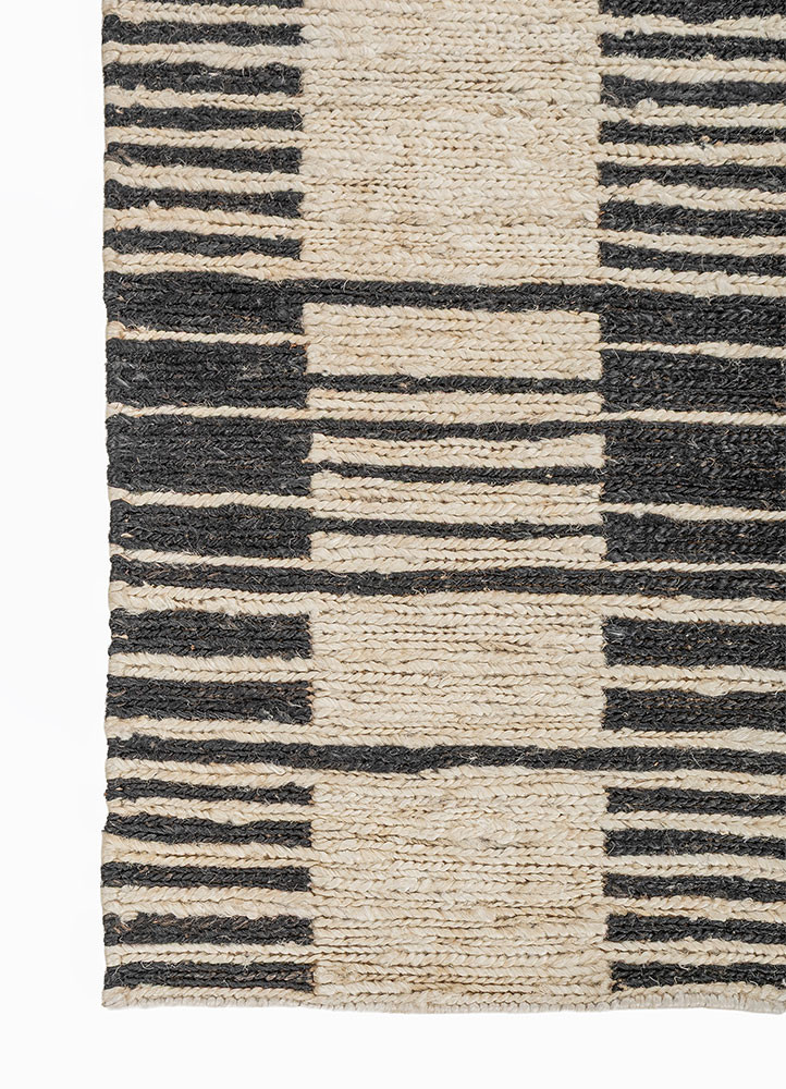 nomadic threads ivory jute and hemp hand knotted Rug - Corner nomadic threads ivory jute and hemp hand knotted Rug - Corner