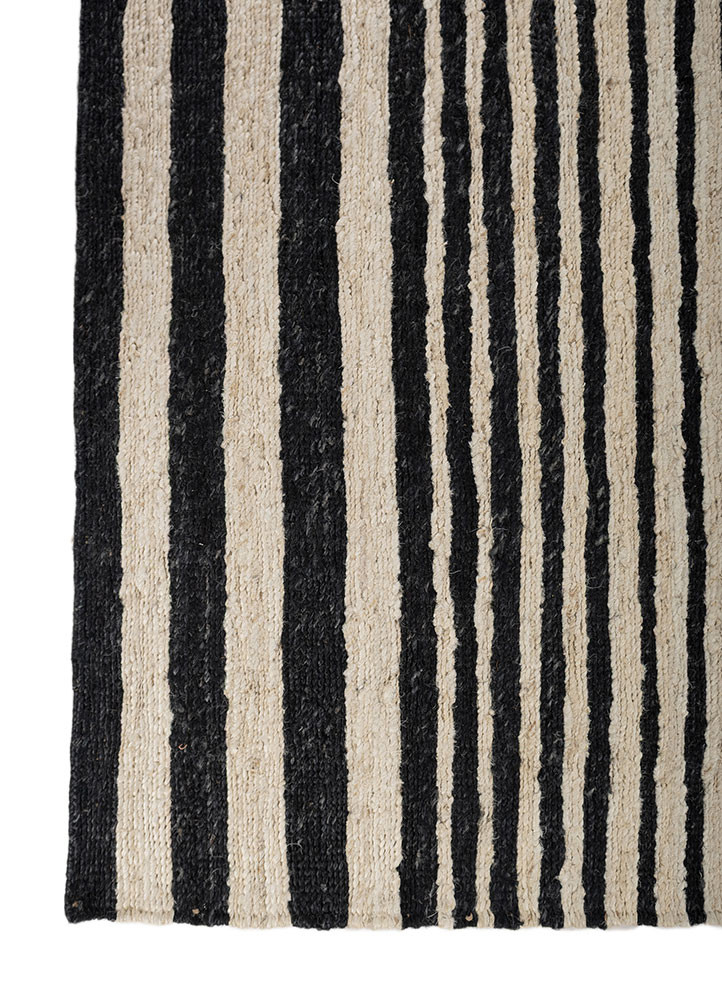 nomadic threads grey and black jute and hemp hand knotted Rug - Corner nomadic threads grey and black jute and hemp hand knotted Rug - Corner