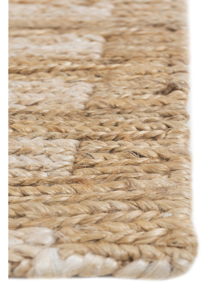 hula ivory jute and hemp hand knotted Rug - Corner hula ivory jute and hemp hand knotted Rug - Corner