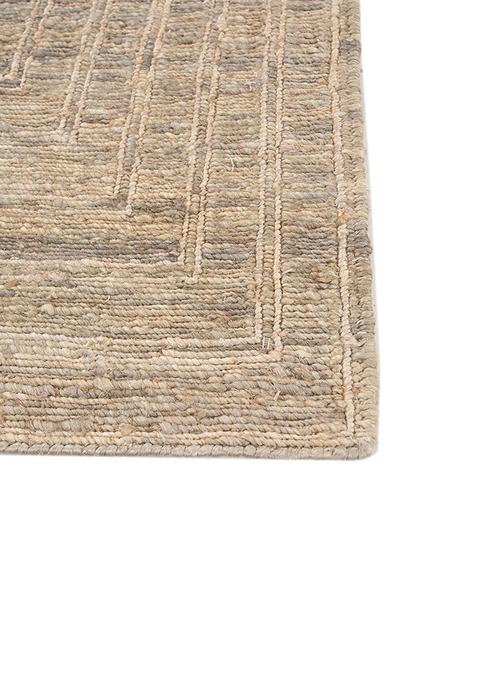 thyme blue jute and hemp hand knotted Rug - Corner thyme blue jute and hemp hand knotted Rug - Corner