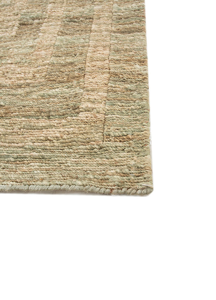thyme green jute and hemp hand knotted Rug - Corner thyme green jute and hemp hand knotted Rug - Corner