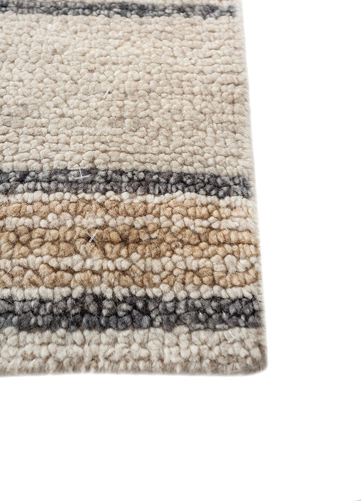 manifest ivory wool hand knotted Rug - Corner manifest ivory wool hand knotted Rug - Corner