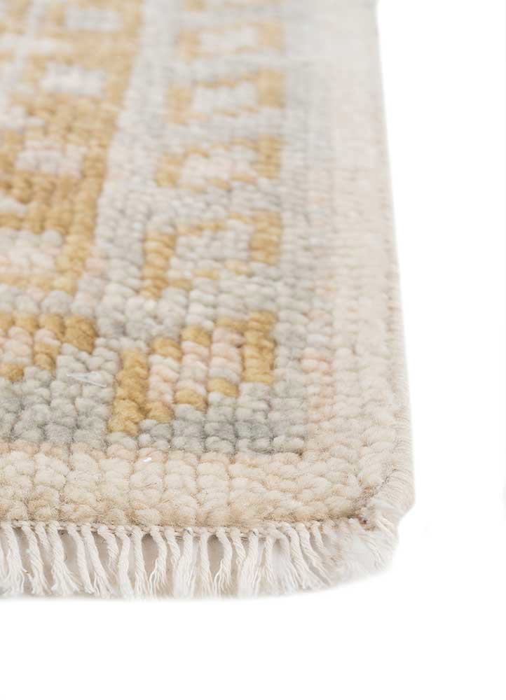 thyme ivory wool hand knotted Rug - Corner thyme ivory wool hand knotted Rug - Corner