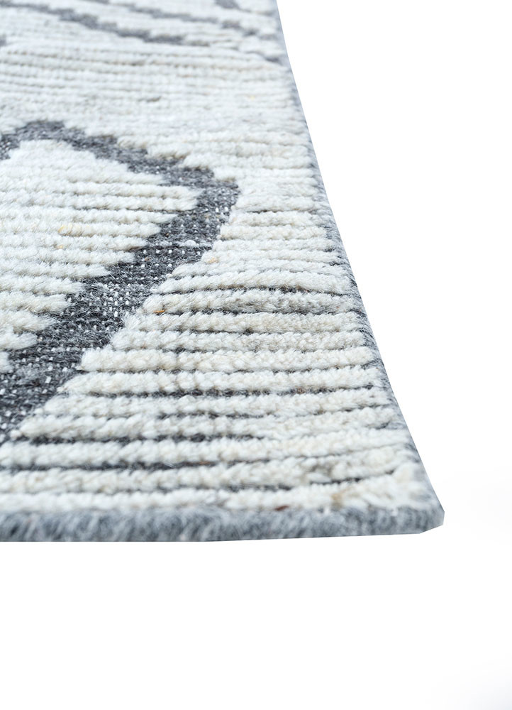 kairos blue wool hand knotted Rug - Corner kairos blue wool hand knotted Rug - Corner