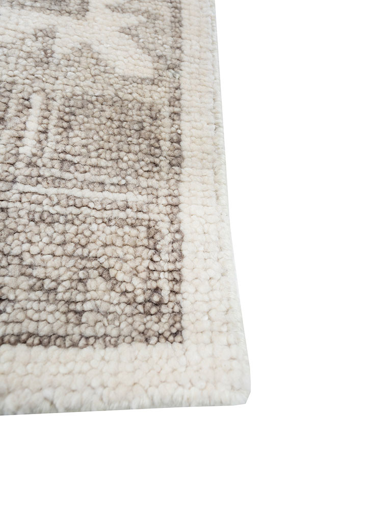 savana ivory wool hand knotted Rug - Corner savana ivory wool hand knotted Rug - Corner