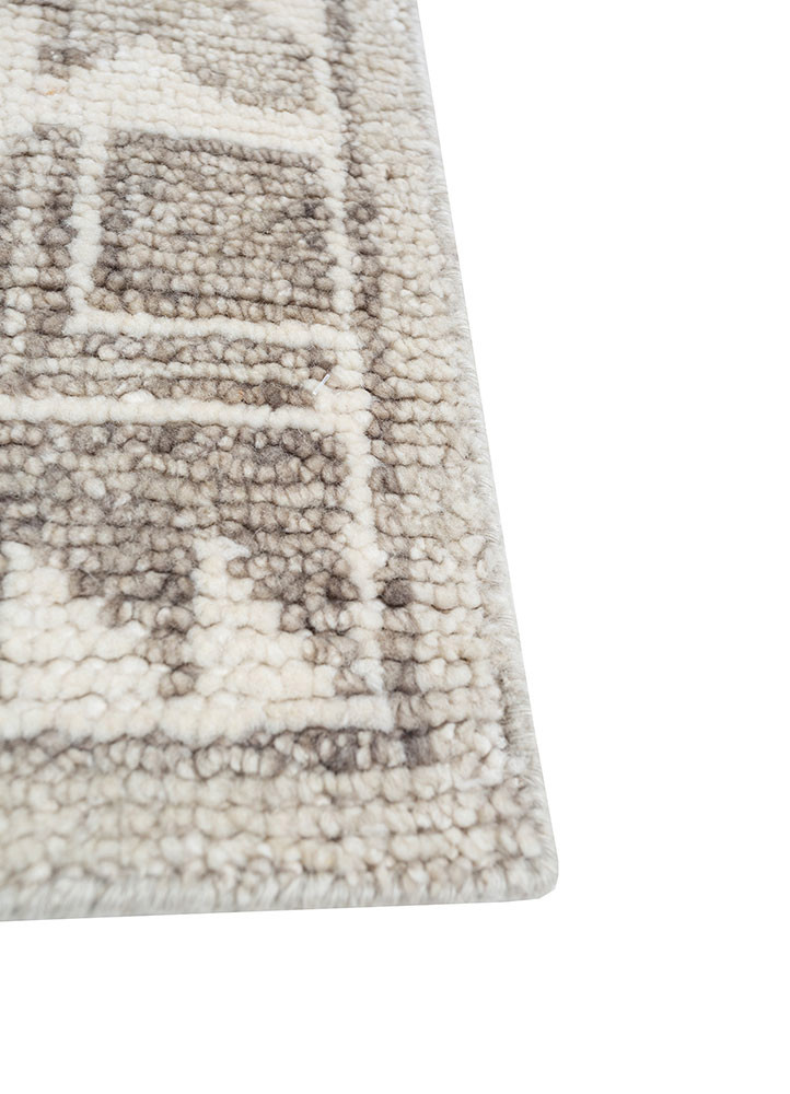 savana grey and black wool hand knotted Rug - Corner savana grey and black wool hand knotted Rug - Corner