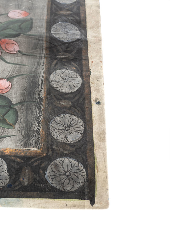 pichwai art grey and black cotton cloth art work WALL ART & TAPESTRY - Corner pichwai art grey and black cotton cloth art work WALL ART & TAPESTRY - Corner