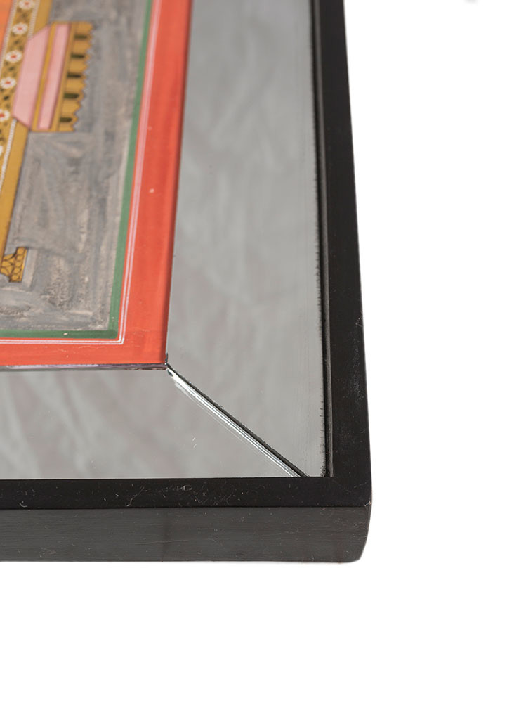 pichwai art red and orange cotton cloth art work WALL ART & TAPESTRY - Corner